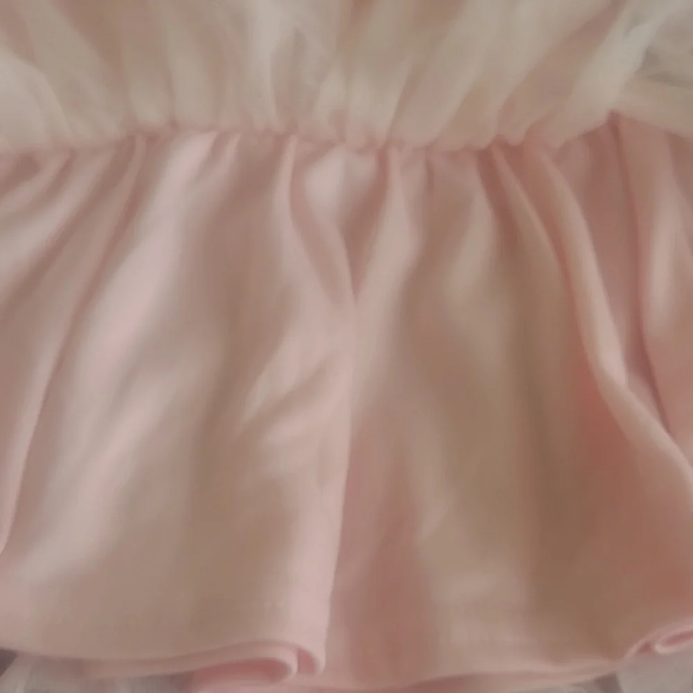 Nannette Baby Peach Tutu Dress Size 12 Months